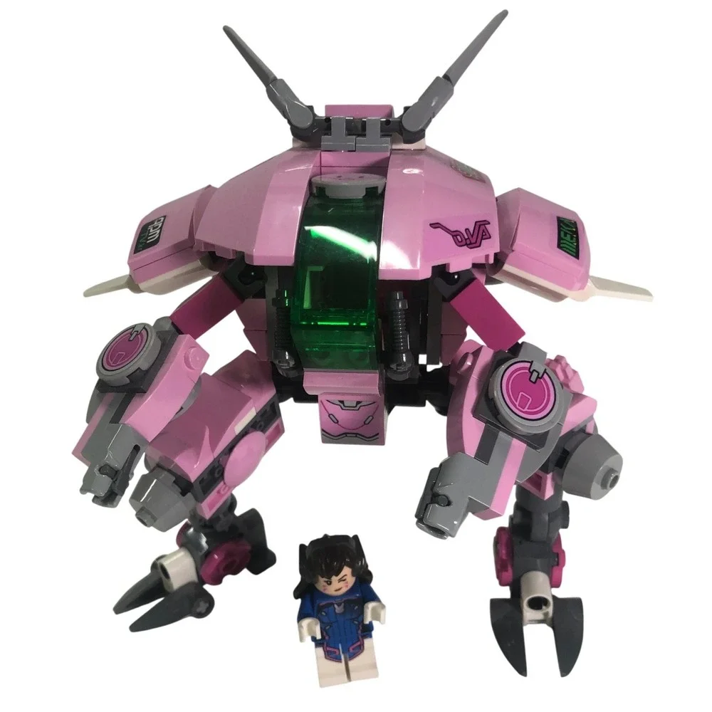 LEGO Overwatch 75973 D.Va Mech and Minifigure Pink Blizzard Video Game Toy